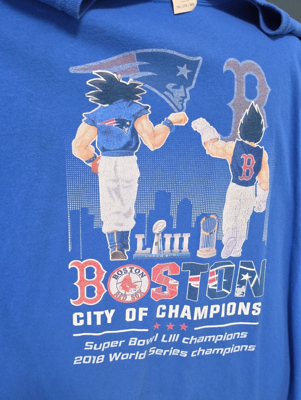 Dragon Ball Z x Boston Sports "City of Champions" Bootleg Mashup Graphic Tee